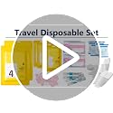 Extguds 46-Piece Disposable Travel Hygiene Set - Hotel Bedding & Bath Kit