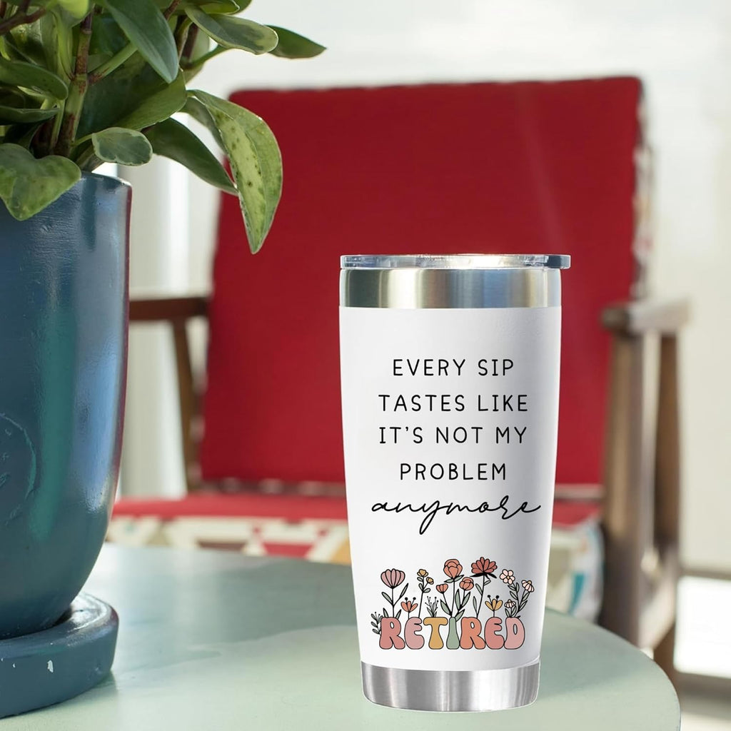 Skiennix 20 Oz Tumbler - Perfect Retirement Gift for Coworkers & Friends | Goodbye Farewell Design