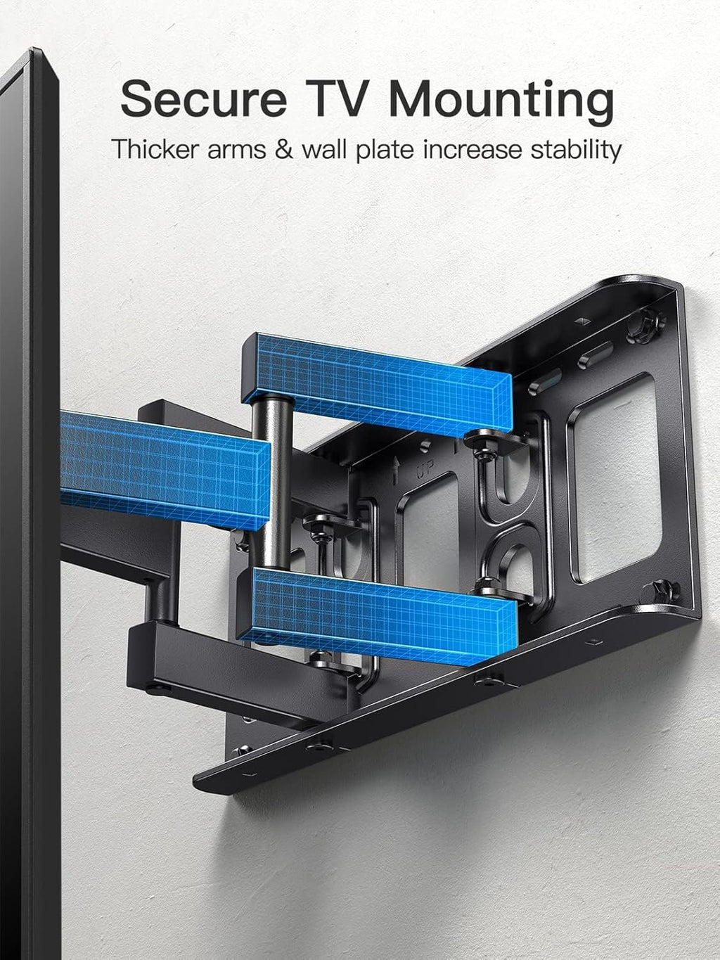 Pipishell TV Wall Mount - Full Motion Bracket for 26-74 Inch TVs | Supports Up to 99lbs, VESA 400x400mm