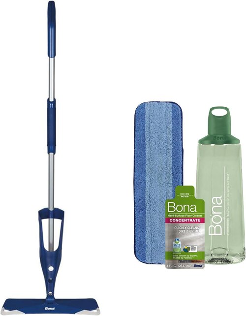 Bona Multi-Surface Floor Spray Mop | Premium Cleaner & Washable Microfiber Pad for Stone, Tile, Laminate & Vinyl Floors