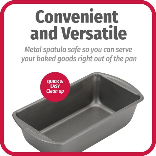 GoodCook Nonstick Loaf Pan - 9 x 5-Inch Heavy-Duty Steel Bakeware | Easy-Clean & Dishwasher Safe, Set of 2, Gray