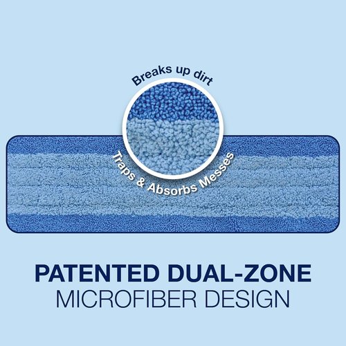 Bona Microfiber Cleaning Pads - Dual Zone Floor Care for Hardwood & Hard Surfaces | Value 3-Pack