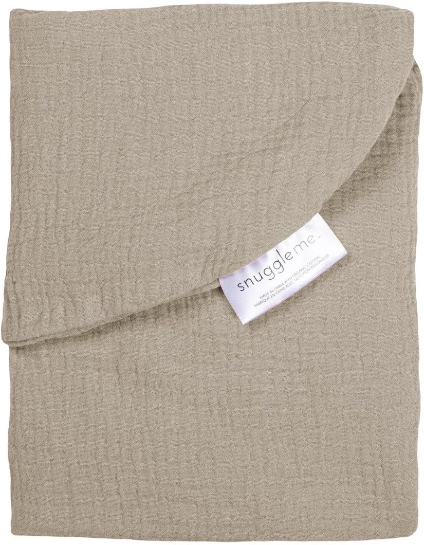 Snuggle Me Baby Lounger - Muslin Curve Cover in Organic Cotton - Birch Color