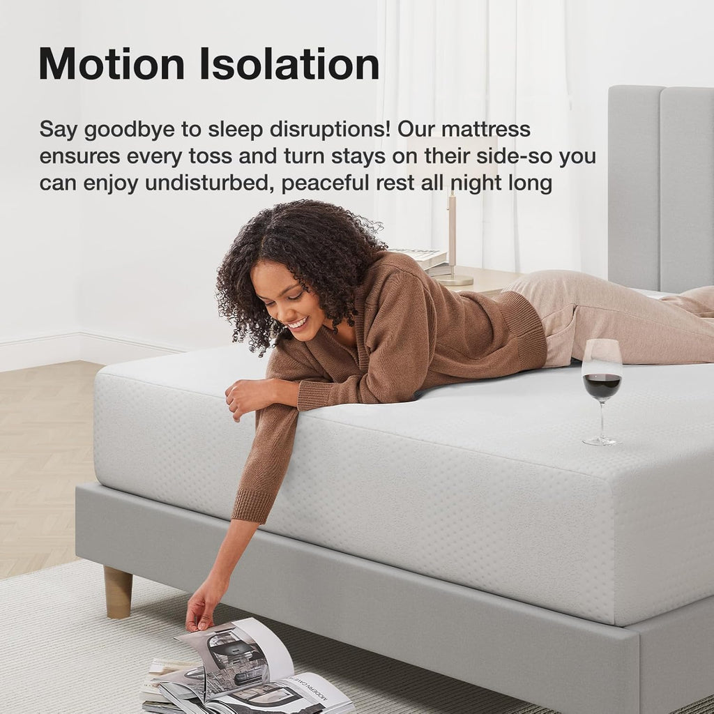 Novilla King Size Mattress - 12 Inch Gel Memory Foam for Cooling Comfort & Pressure Relief | CertiPUR-US Certified