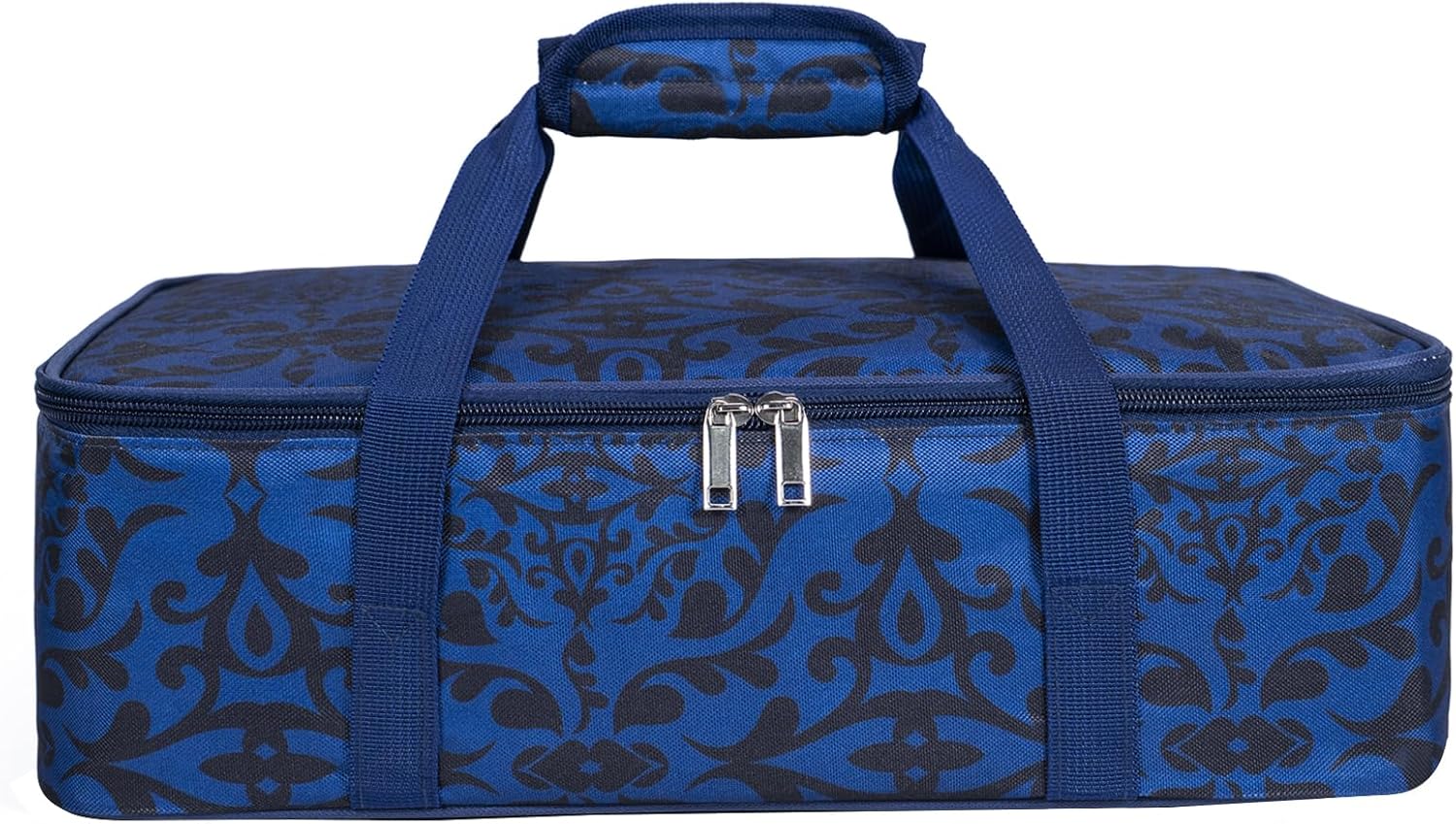 Skiennix Insulated Casserole Carrier Bag - Portable Tote Keeps Food Hot/Cold | Fits 9x13" Dish - Blue/Black