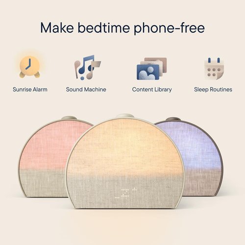 Hatch Restore 3 Sunrise Alarm Clock - Smart Light & Sound Machine for Screen-Free Sleep (Greige)