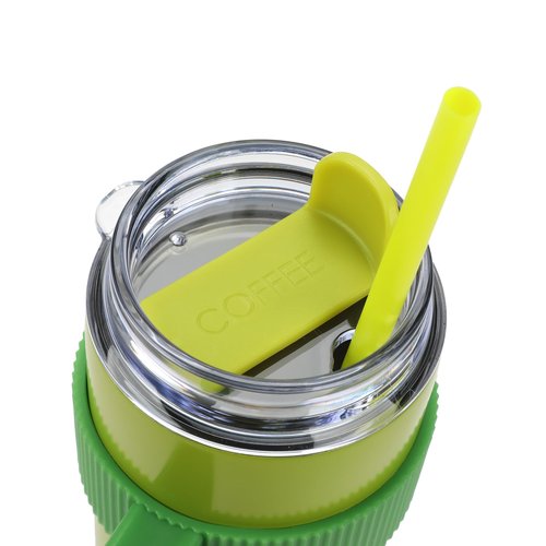 Bioworld The Grinch Character & Logo Green 20 Oz Stainless Steel Water Bottle