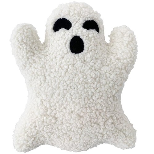 Yopcuvi Ghost Pillow - Halloween Bedding, Ghost-Shaped Throw Pillow (15.7 inches)