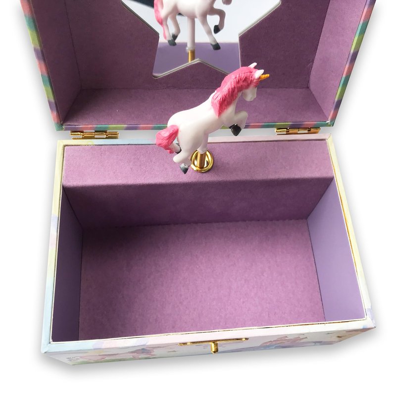 BinkeGG Play [ You Are My Sunshine ] (60 Tunes Option) Children Jewelry Box Unicorn Jewelry Music Box for Girls Jewelry Storage Box with Sankyo Musical Box Mechanism