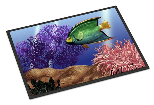 Caroline's Treasures PTW2029JMAT Undersea Fantasy 2 Doormat 24x36 Front Door Mat Indoor Outdoor Rugs for Entryway, Non Slip Washable Low Pile, 24H X 36W