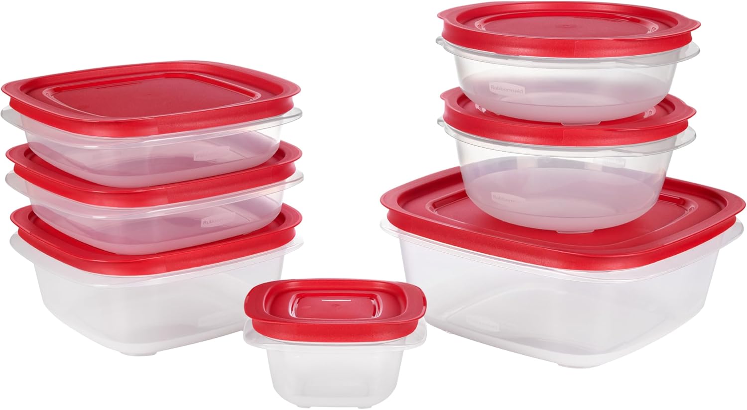 Rubbermaid EasyStore Food Storage Containers - 14-Piece Set with Lids for Organized Kitchen
