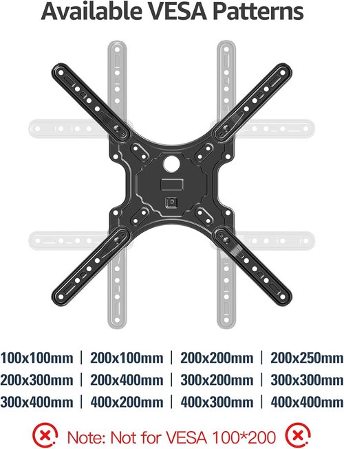 MOUNTUP Full Motion TV Wall Mount for 26-60 Inch TVs | Swivel, Tilt, and Extension | Max VESA 400x400mm, 77lbs Capacity