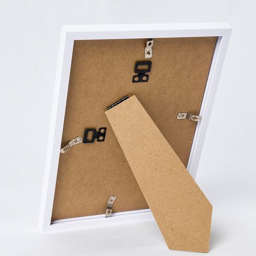 JCJMY 8x9 Picture Frame - White Wall Hanging & Tabletop Display | Shatter-Resistant Plexiglass