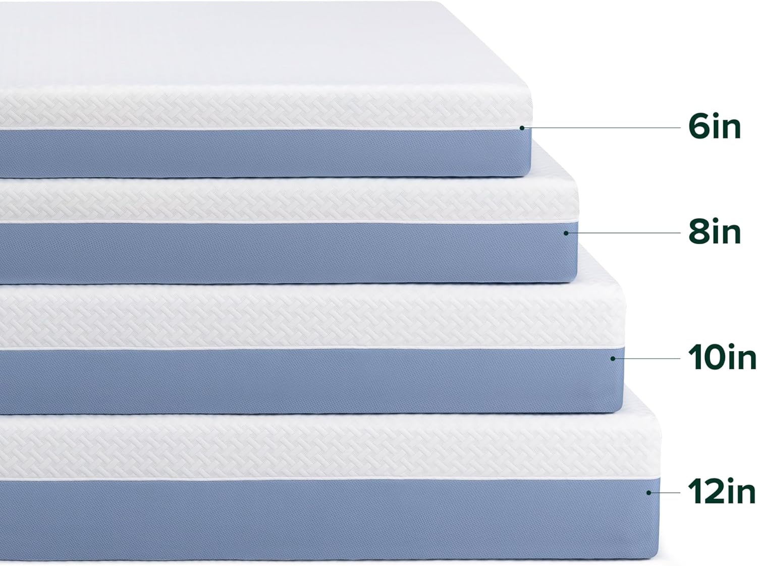 Zinus 8 Inch Queen Memory Foam Mattress - Cooling Comfort, Fiberglass Free, Medium Feel, Safe Materials