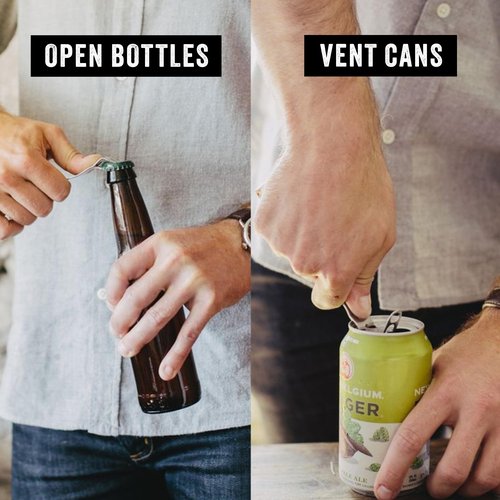 Midnight and Copper Snake Bite Bottle Opener Keychain – 100% USA-Made & Patented Anniversary Edition – Groomsmen Gifts, EDC Gadgets, Groom Gifts, Beer Keychain for Men by Snake Bite Co.