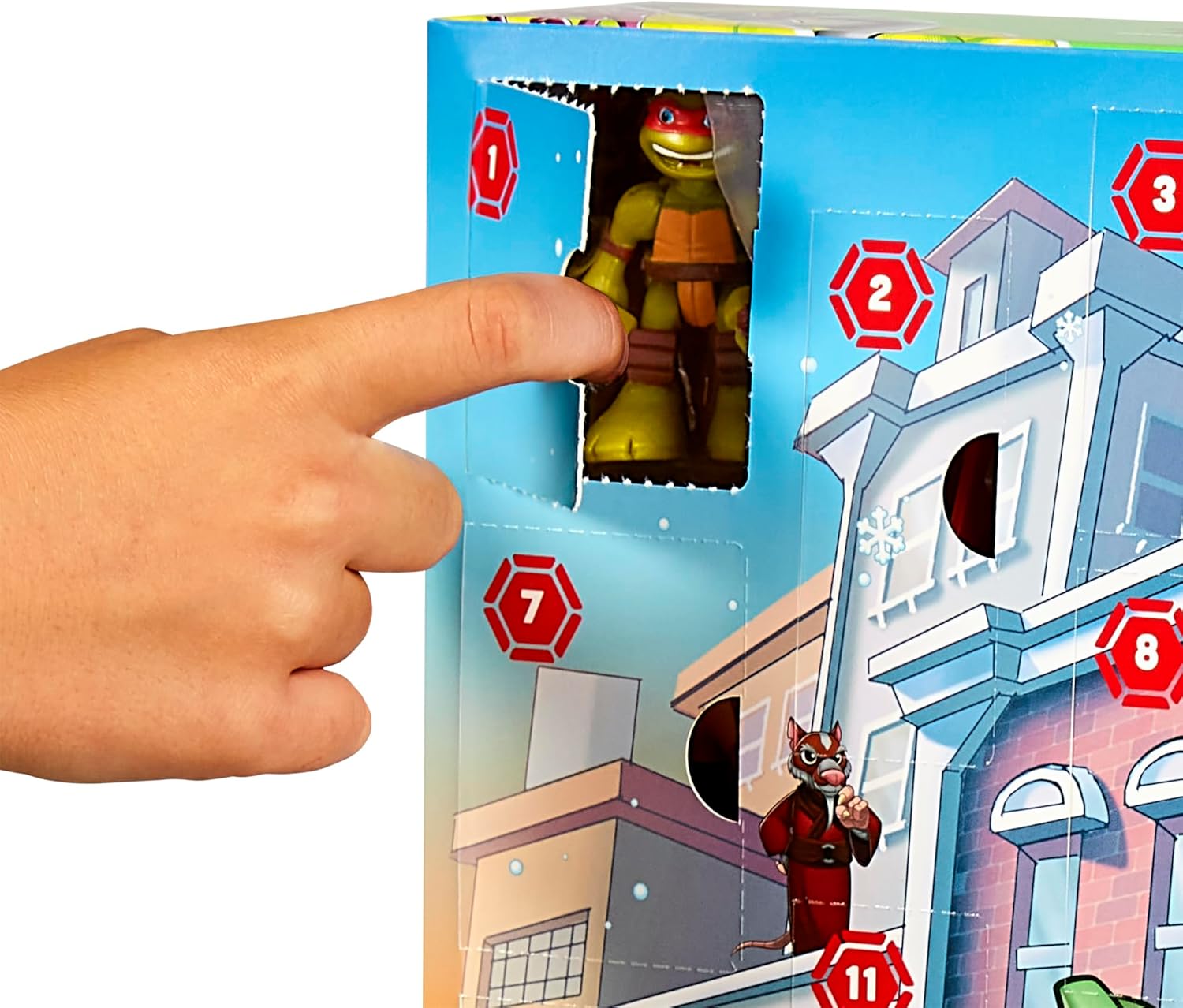 Playmates Toys Teenage Mutant Ninja Turtles Holiday Countdown Calendar - Fun Festive Gift for Kids