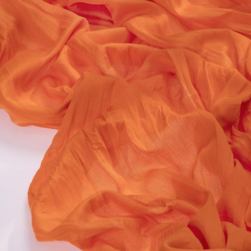 Socomi Cheesecloth Table Runner - 120 Inch Orange Gauze for Easter & Spring Decor | Boho Rustic Style
