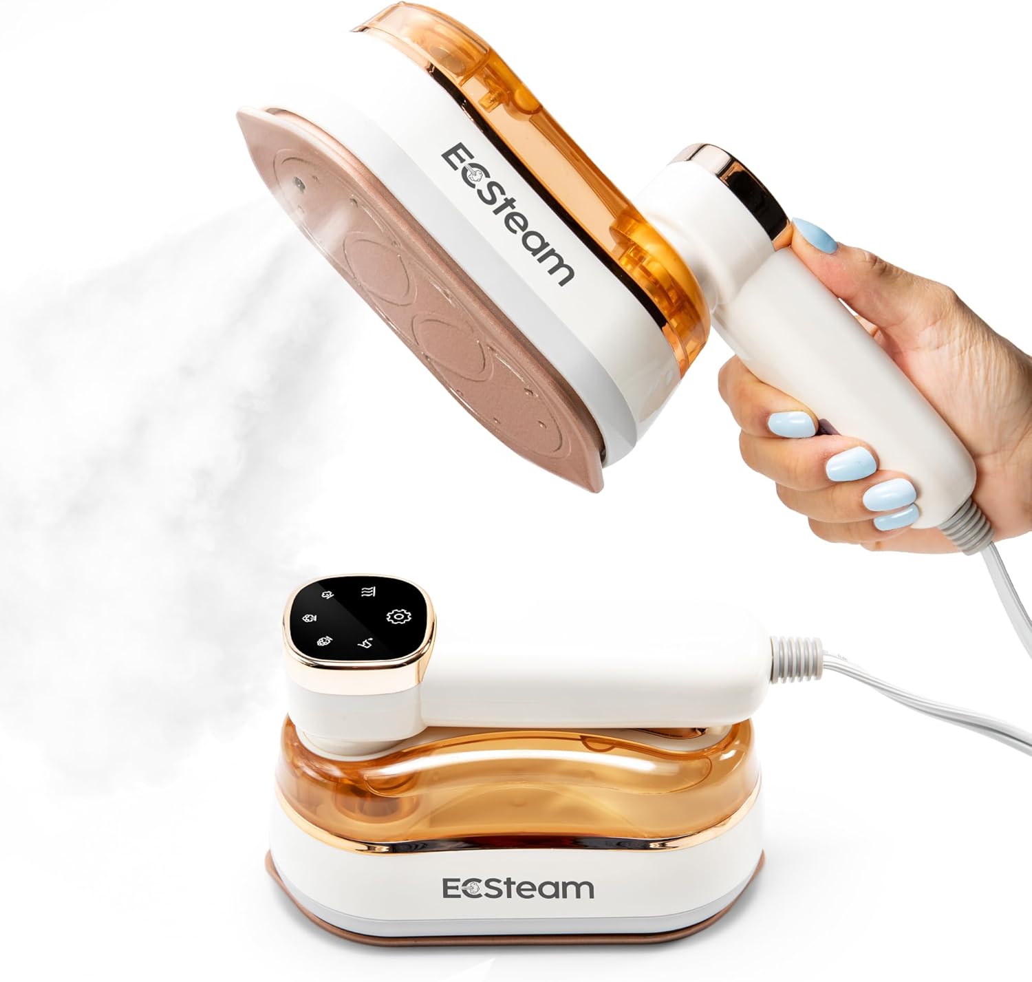 Skiennix Portable Clothes Steamer - 2 in 1 Handheld & Travel Iron | 1200W Fast Heat-Up, 180ml Tank