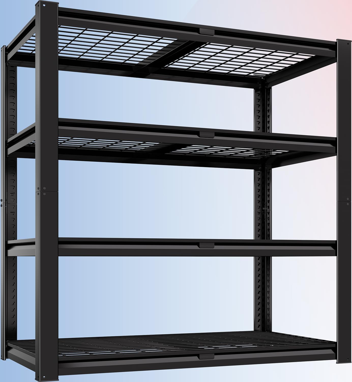 PrimeZone Heavy Duty Garage Shelving - 2200 LBS Capacity, 4-Tier Adjustable Metal Rack | 40" W X 20" D X 60" H