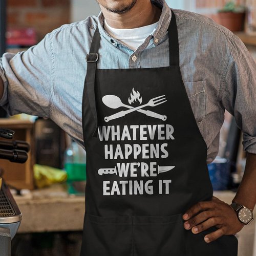 SANDJEST Gift Cooking Grilling BBQ Apron for Men Funny Aprons with Pockets Women Husband Dad Grandpa Boyfriend Wife Girlfriend Mom - Humorous Aprons Gifts for Birthday Christmas