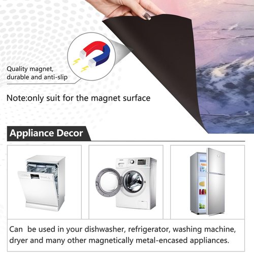 YETTASBIN Rustic Winter Dishwasher Magnet Cover, 23 x 26 Inch, PVC + Magnetic Composite, 1 Count