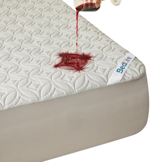 BEDLORE Waterproof Mattress Protector - King Size Soft Cover with Deep Pocket (6"-18" Depth) - Light Gray
