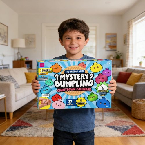 Dumpling Squishy Advent Calendar - 24-Day Mystery Countdown | Stress Relief Fidget Toys (2pcs)