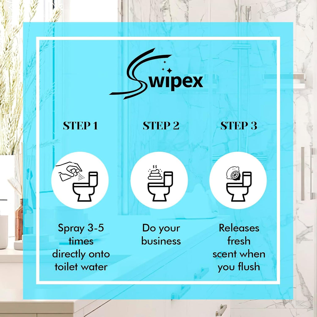 Skiennix Toilet Spray - Poop Odor Eliminator | Travel Size Air Freshener - Ocean Coconut Eucalyptus (3 Pack, 1 FL.OZ Each)