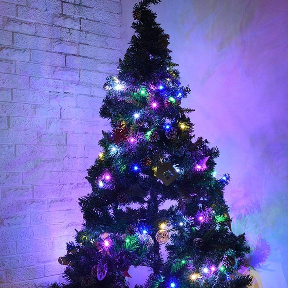 Skiennix 50-Count Christmas Lights - 8 Modes with Timer | 18ft Battery Operated Mini String Lights for Indoor/Outdoor Decor