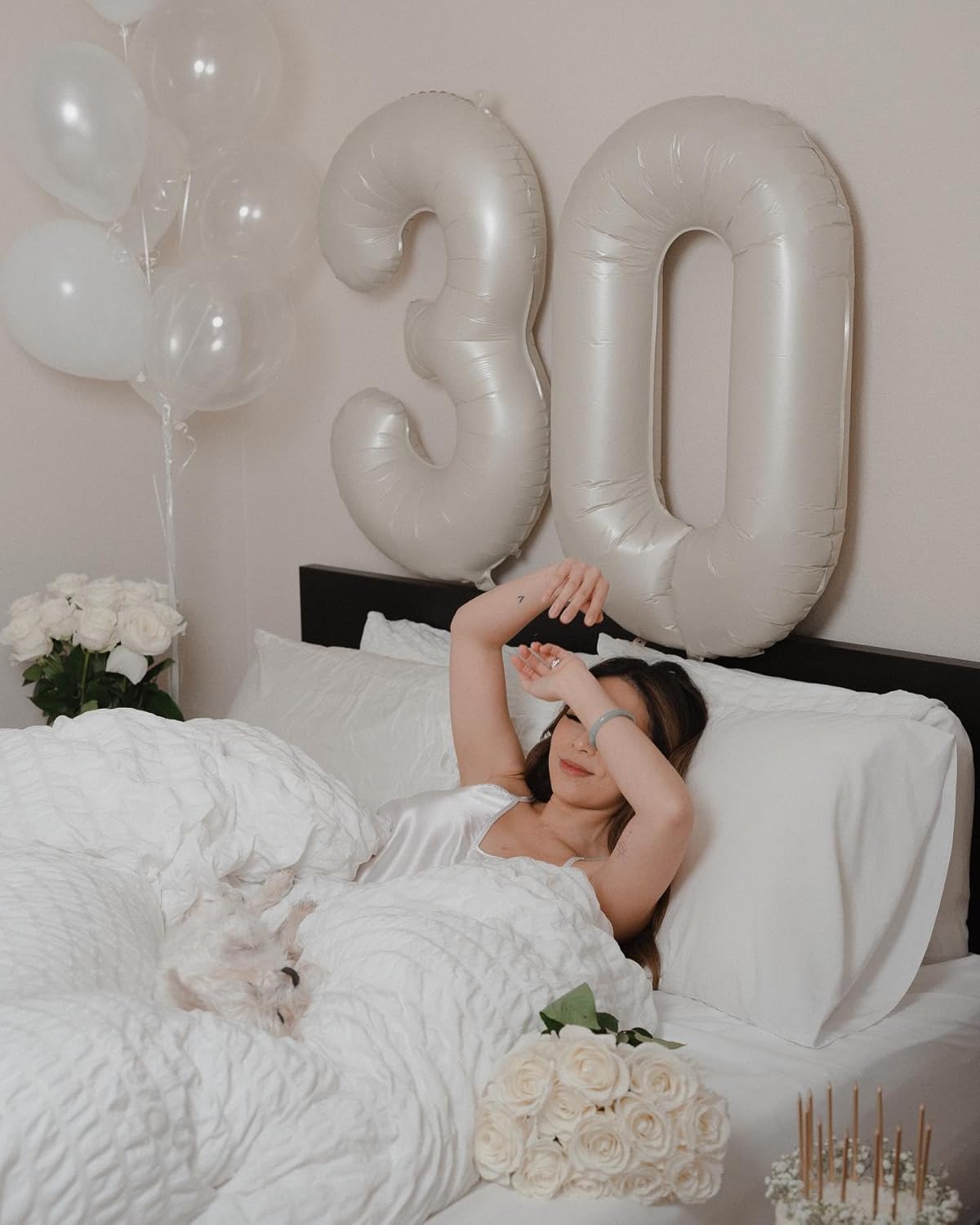 Number Balloons 40 Inch - Cream 0 Birthday Decorations | Perfect Party Supplies for Any Celebration