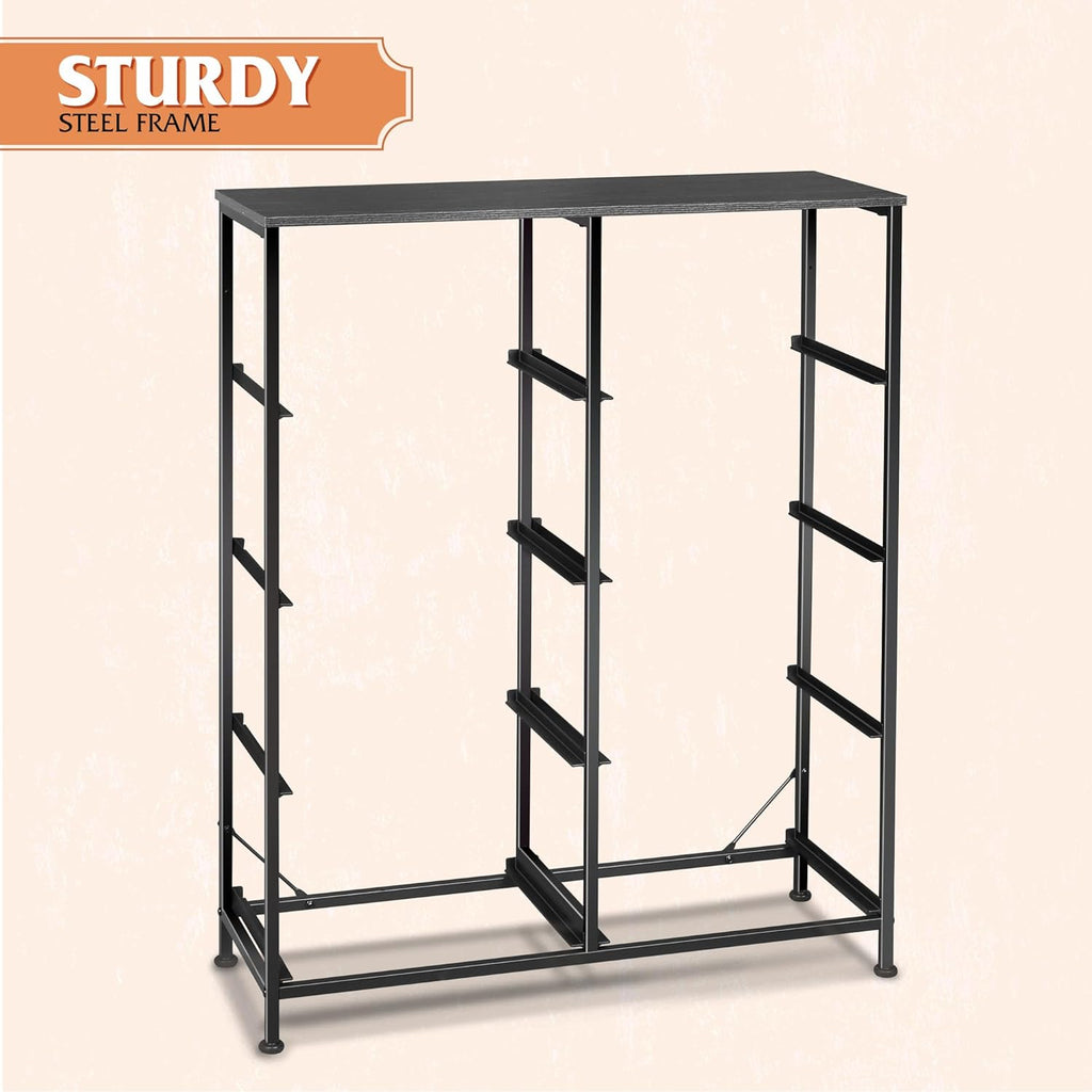 WLIVE Fabric Dresser - Tall 8-Drawer Storage Tower with Bins for Bedroom & Living Room | Charcoal Black