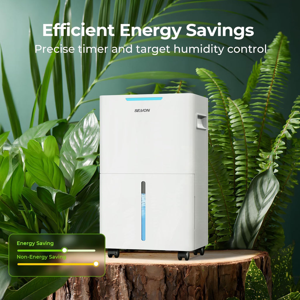 SEAVON 21 Pint Dehumidifier - Powerful Moisture Removal for Home | Smart Humidity Control & 24H Timer