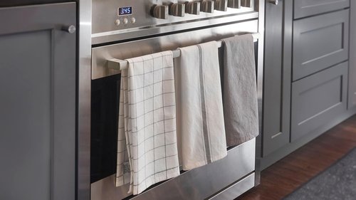 Le Creuset Kitchen Towels Set - 3 Premium Towels in Elegant Sable Color