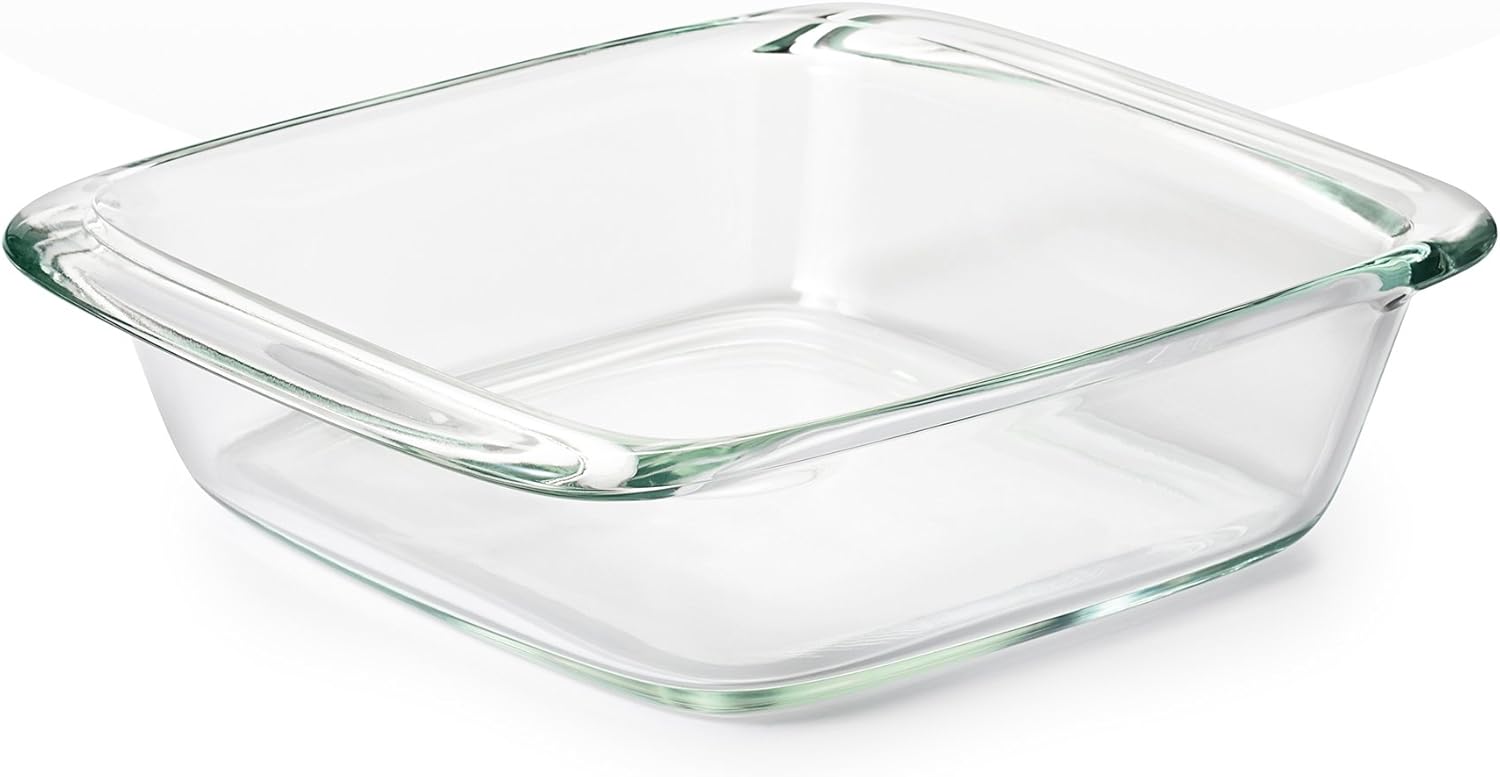OXO Good Grips Glass Baking Dish Set - Freezer-to-Oven Safe, 3 Qt & 2 Qt with Lids, Clear