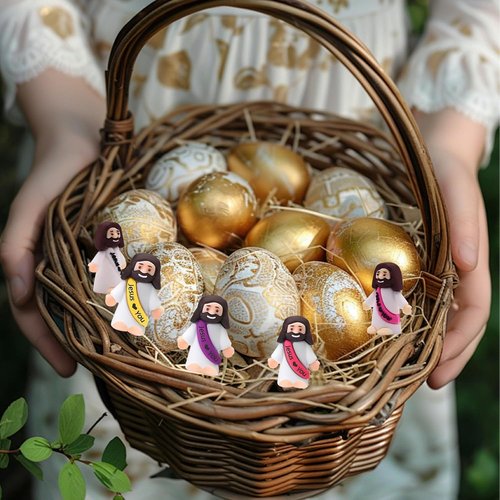 AKFAHOIF Mini Jesus Figurines - 40pcs Nativity Decor for Religious Gifts | Perfect for Christmas