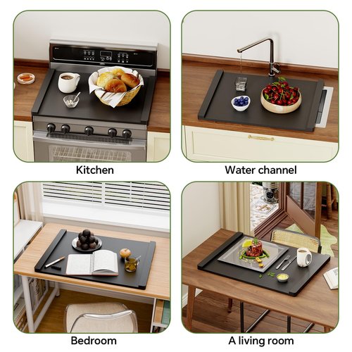 HAIDAIYA Noodle Board Stove Covers, Stove Top Covers For Electric 30"L X 22"W, Stove Top Covers For Gas Burners, Sink Cover For Counter Space，Durable Easy Clean Countertops, Farmhouse Decor Tray