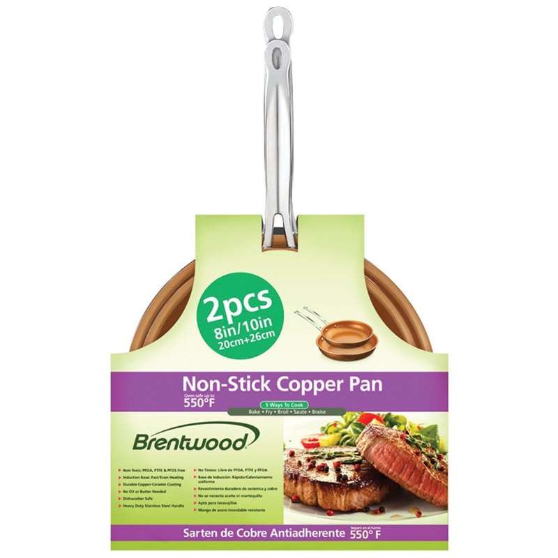Brentwood BFP-2810C 10"&8" Copper