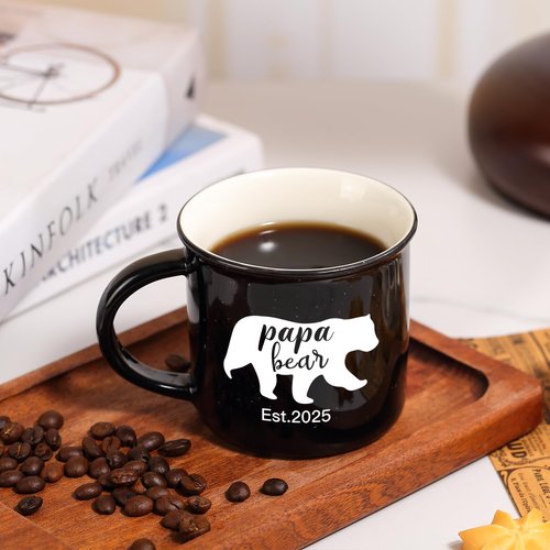 Mama Bear Papa Bear Mug Set of 2, Mom Dad Gift, Parents Couple Coffee Mug,10oz Ceramic Mugs,Perfect for Parents,Husband and Wife Gifts