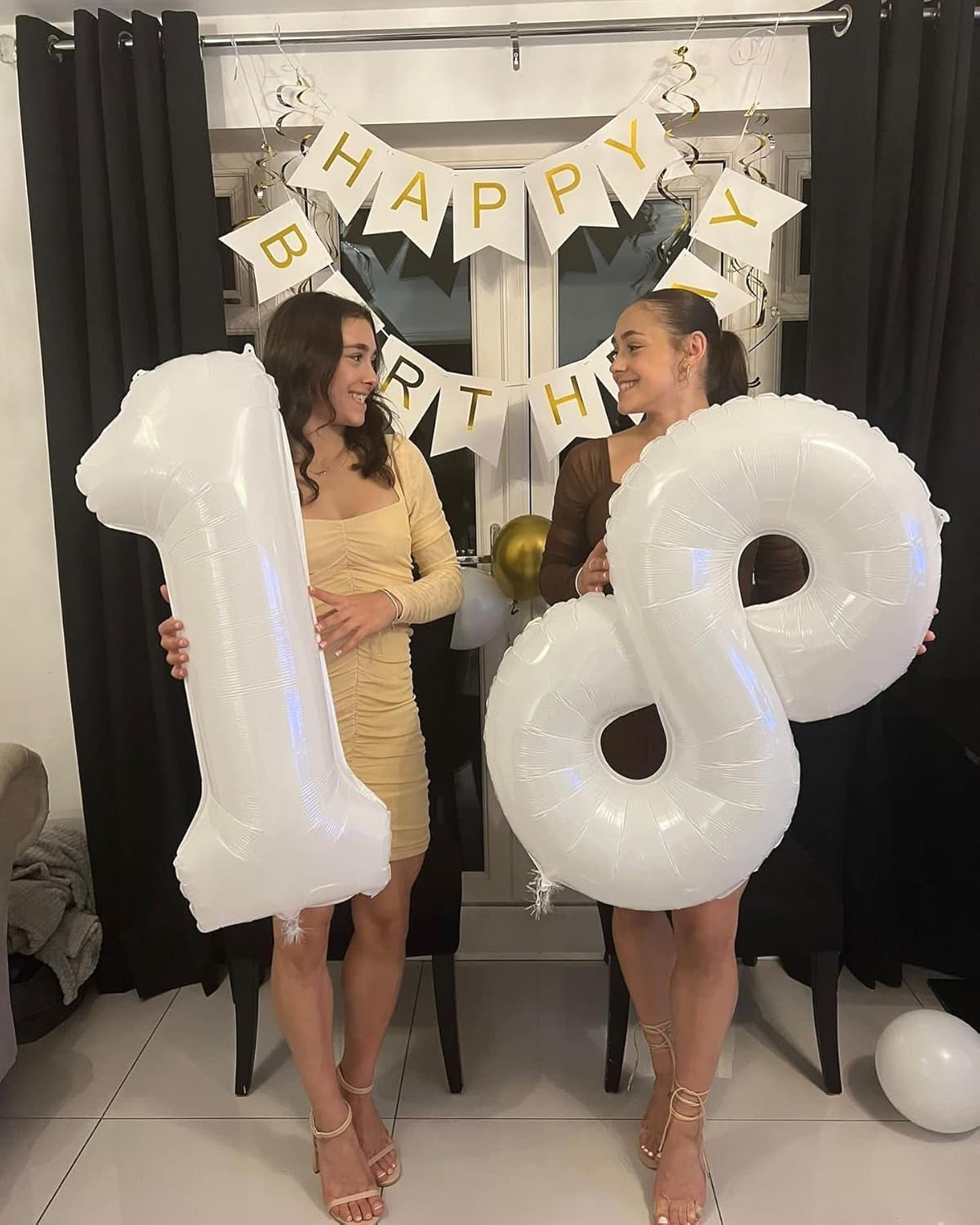 Number 13 Balloon by [Brand Name] - 40 Inch White Birthday Decoration for 13th Party Supplies