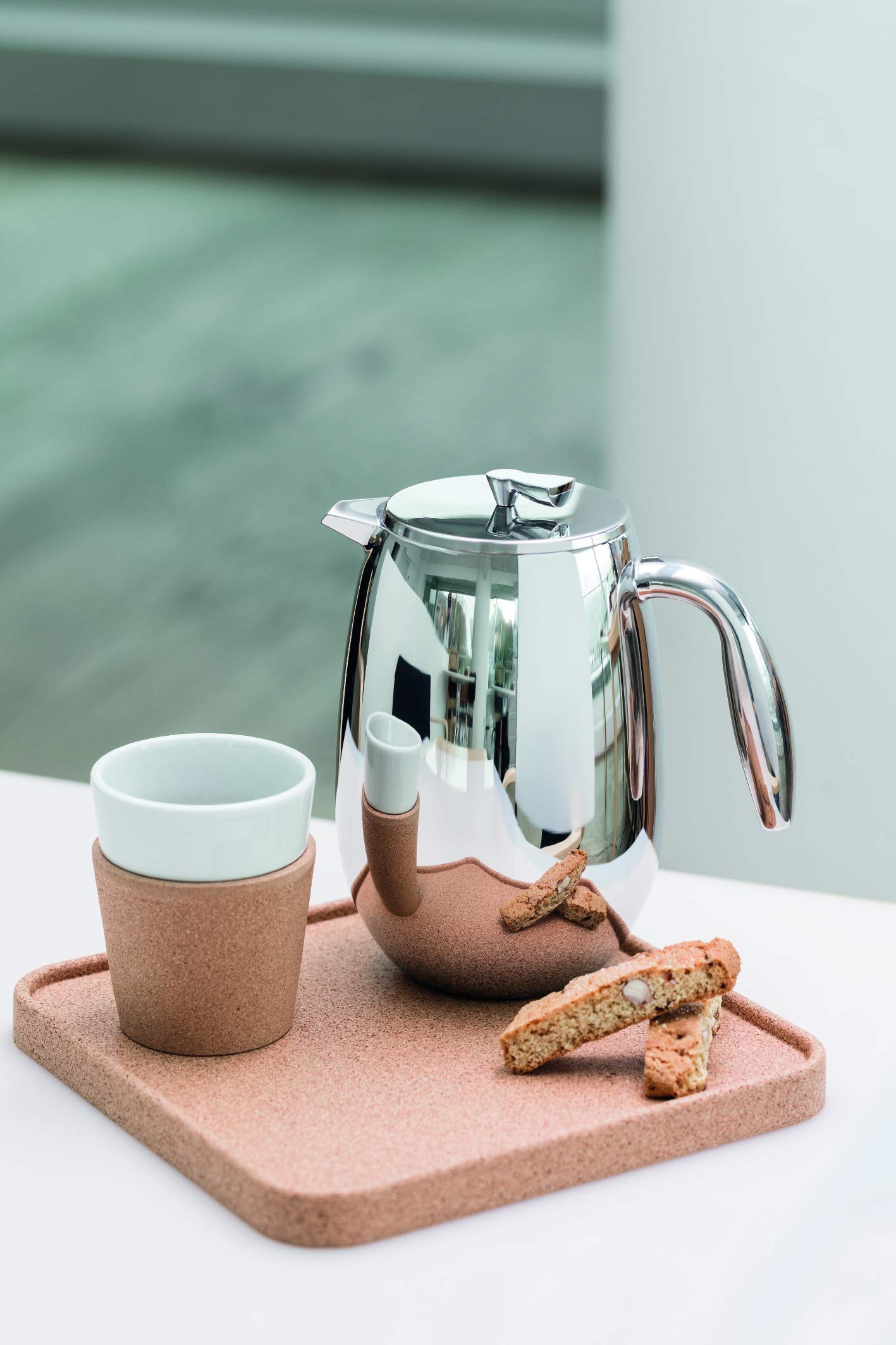 Bodum 51 oz Columbia Thermal French Press Coffee Maker, Insulated Double Wall Stainless Steel, Chrome