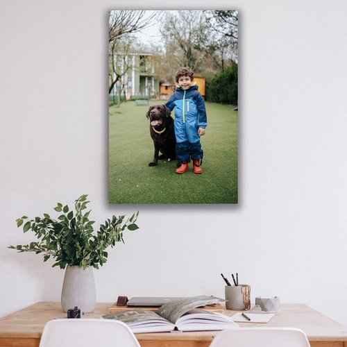 Custom Canvas Prints - Personalized Wall Art for Pet & Family Photos | Perfect Gifts for Mom, Men & Women (12'' W x 18'' H)