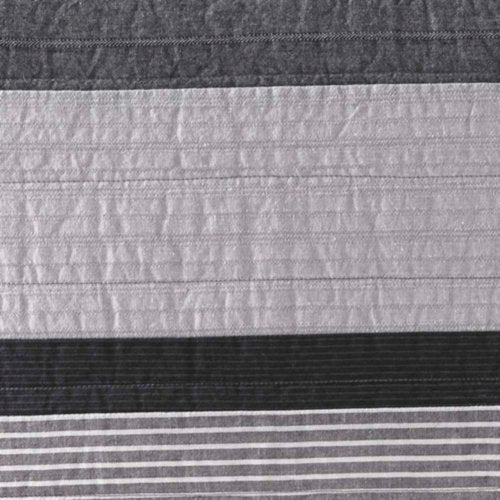 Nautica - Twin Quilt, Cotton Reversible Bedding, Home Decor for All Seasons (Vessey Grey, Twin)