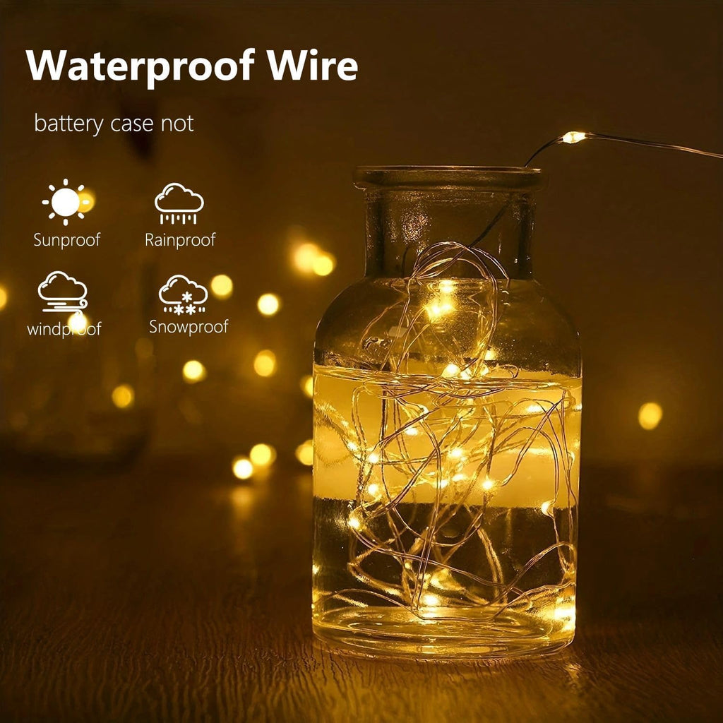 Skiennix 50 LED Fairy Lights - Waterproof Starry String Lights with Timer | 16FT for Indoor/Outdoor Use