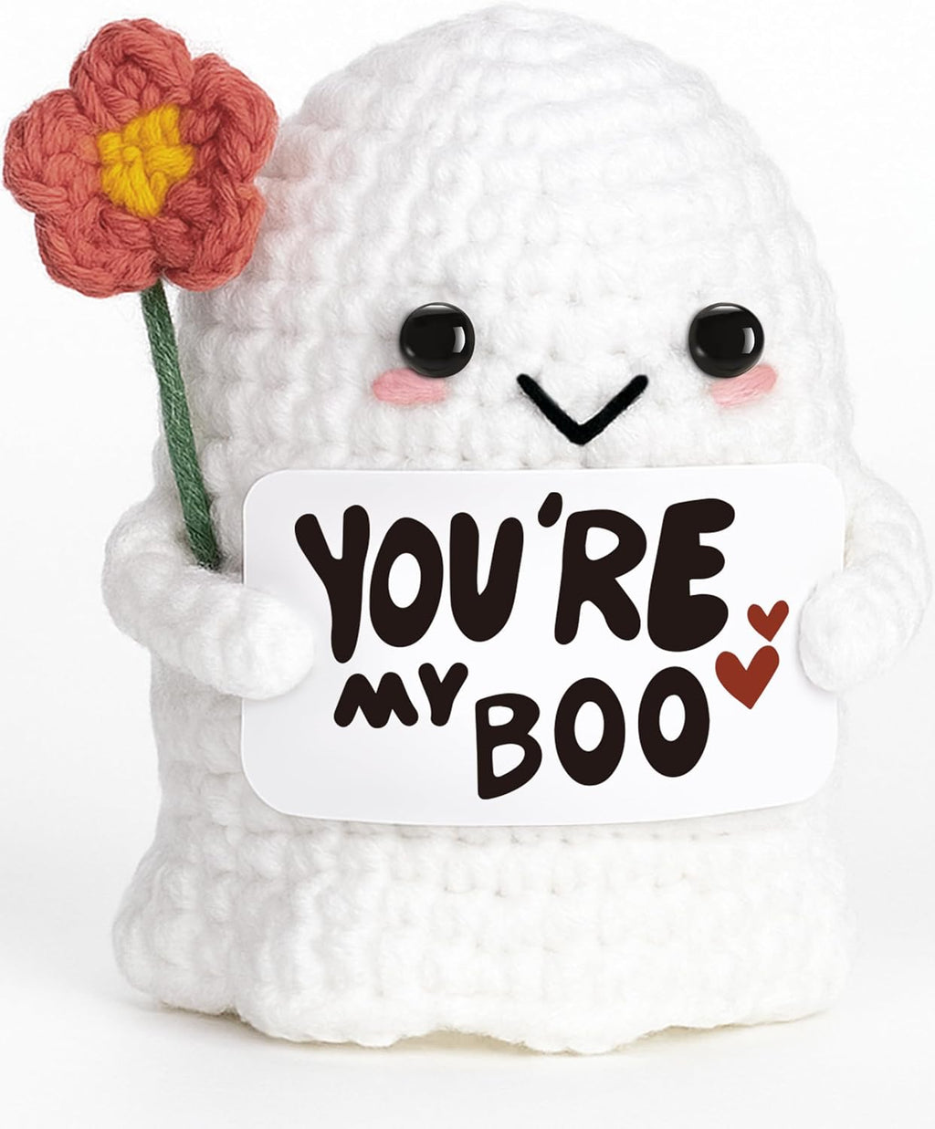 You're My Boo Crochet Ghost - Cute Anniversary Gift for Him/Her | Perfect for Valentine's Day & Halloween