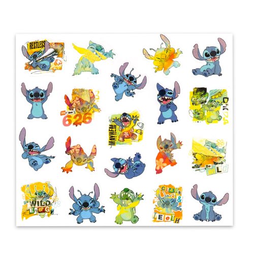 Lilo and Stitch Kids 16 Oz Reusable Cups -Stitch Party Favor 6 Piece Bundle with 16 Oz Cup with Lid and Straw Plus Stickers for Boys and Girls | Stitch Tumbler with Straw
