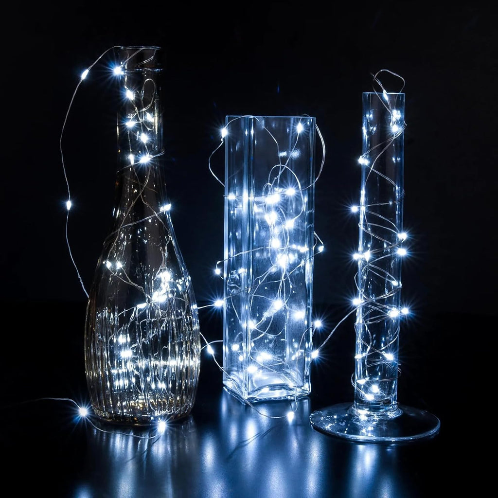 Skiennix 20 LED Fairy Lights - 7Ft Twinkle String Lights | Battery Operated, Waterproof for Weddings & Decor