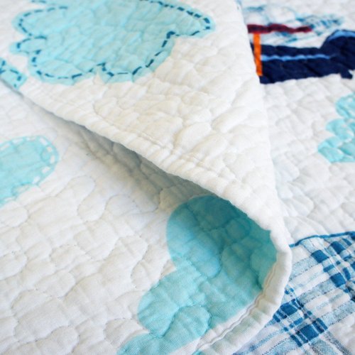 Abreeze PlaneToddler Blankets for Boys Quilt Bedspread Kids Plane Airplane Boys Girls Kid's Quilt Throw Blanket Toddler Bed Quilt 43" X 51"