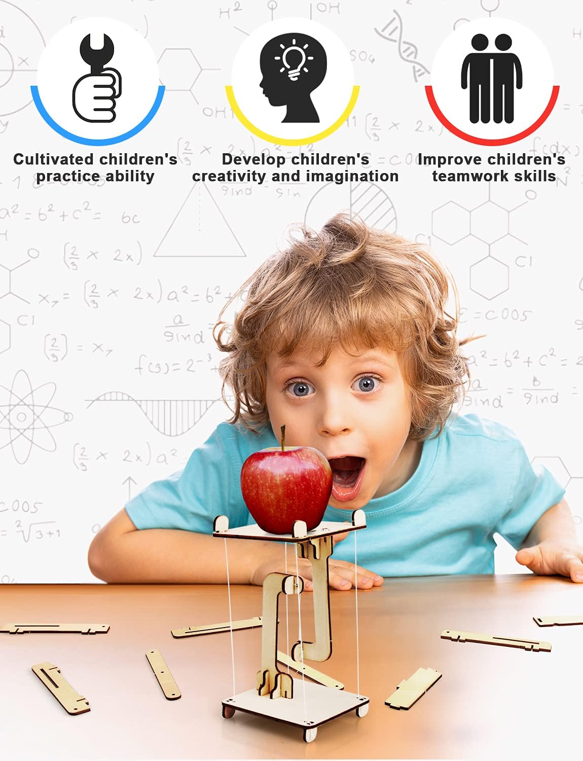 Poraxy 6 in 1 STEM Kits for Kids | Educational Science Building Projects & 3D Wooden Puzzles | Ages 8-13