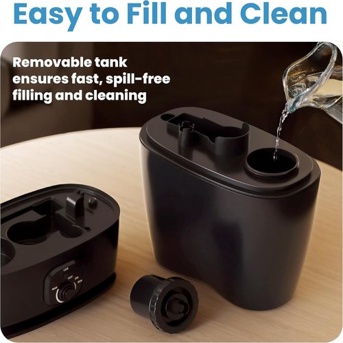 Everlasting Comfort 6L Humidifier - Quiet, 50HR Runtime | No-Filter Cool Mist for Large Rooms, Baby Nursery, Allergies