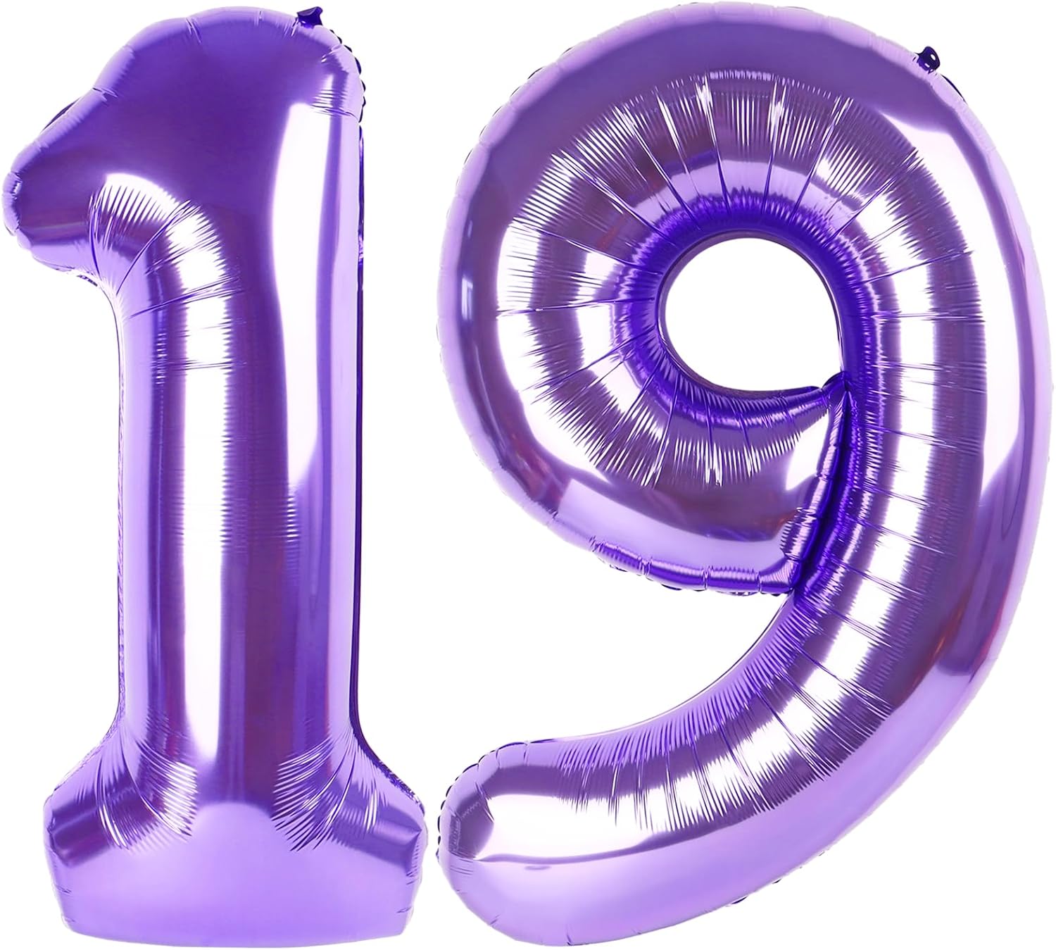 Purple Number 19 Balloon - 40 Inch 19th Birthday Decoration for Girls & Boys Party Supplies